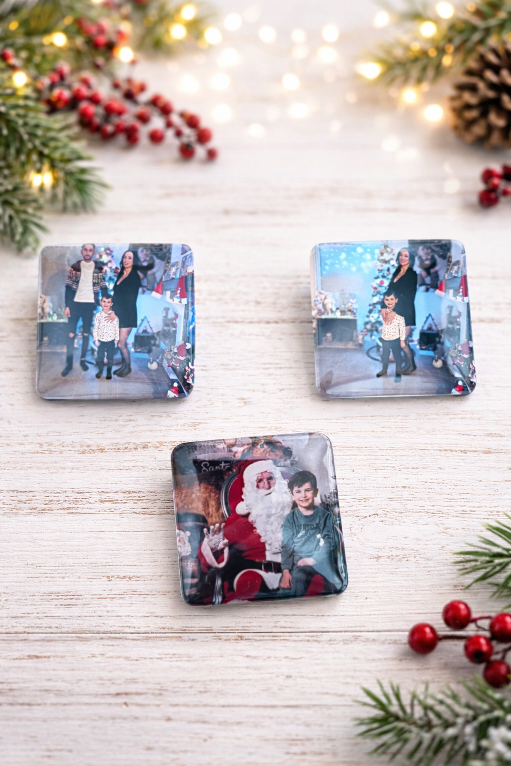 LOT DE 5 magnets photo frigo personnalisé - aimant pour réfrigérateur