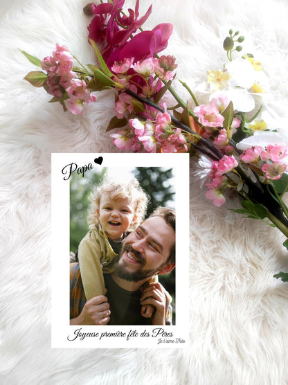 Affiche papa personnalisée avec photos, cadeau pour papa, cadeau pour la fête des pères