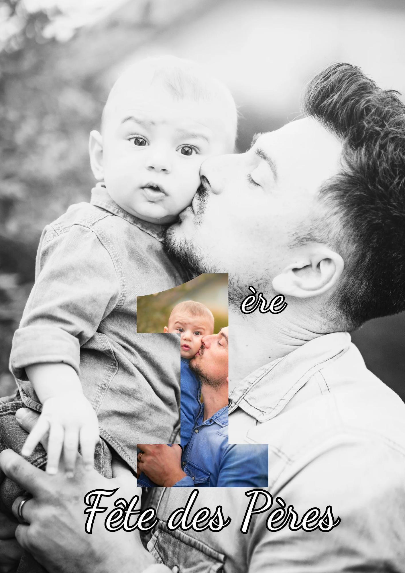 Affiche papa personnalisée avec photos, cadeau pour papa, cadeau pour la fête des pères