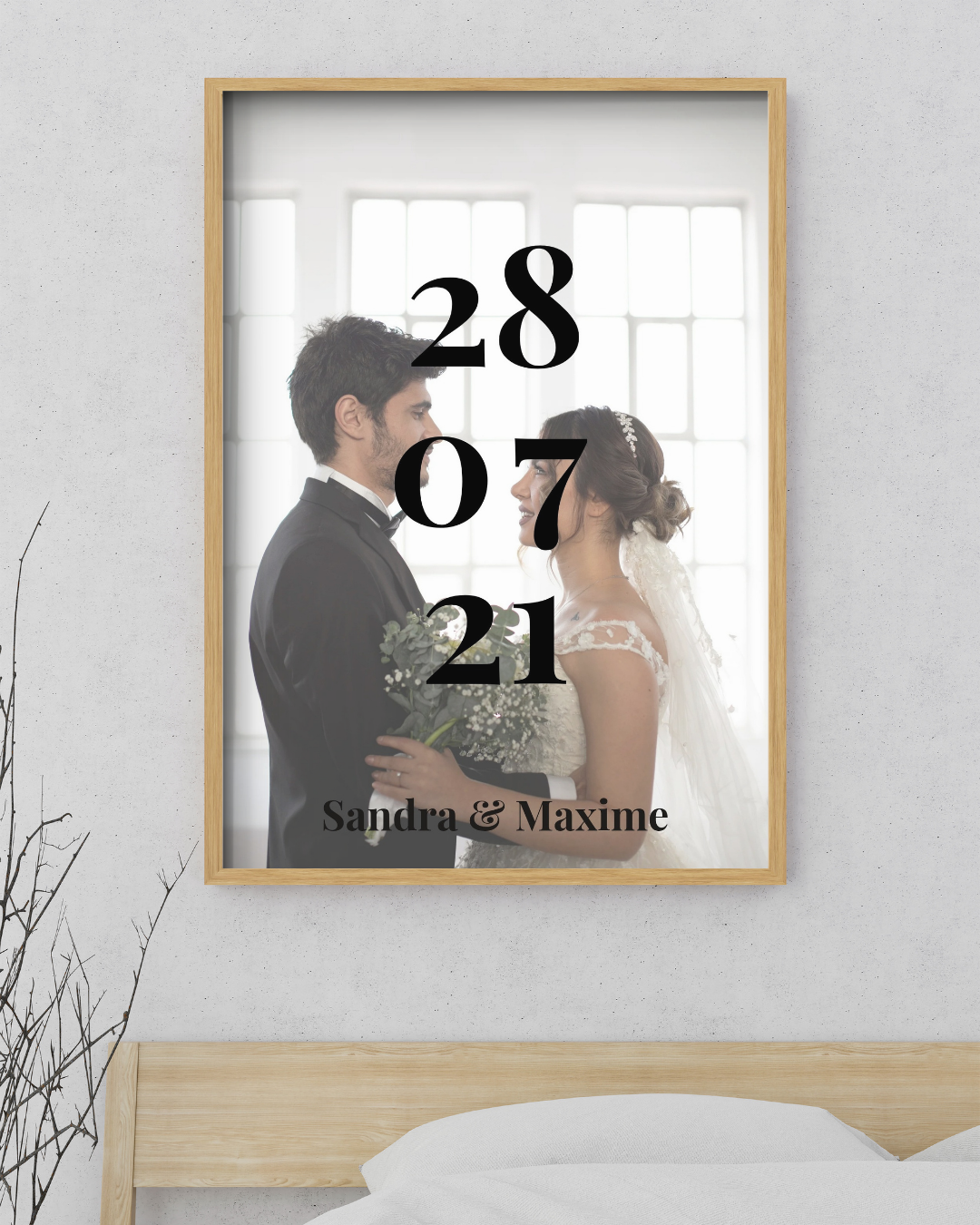 Affiche de couple personnalisée avec photo - cadeau d'anniversaire - cadeau de couple