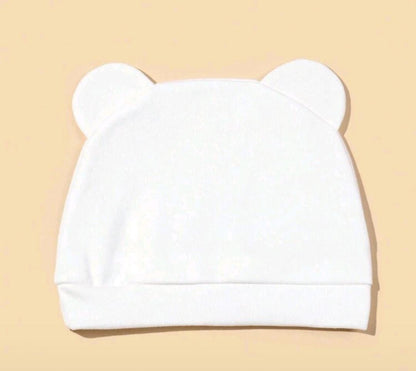 Bonnet naissance personnalisé ourson