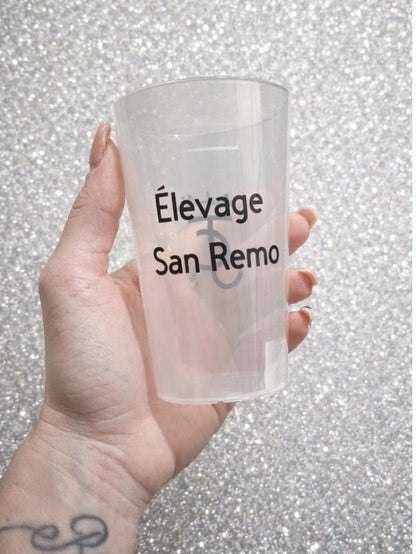 Gobelet personnalisé, verre personnalisé en plastique