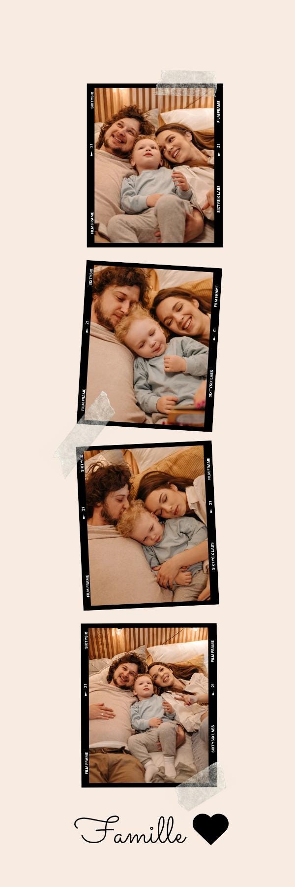 Marque-page avec photo personnalisé - famille, couple