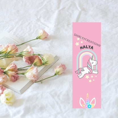 Marque-page, cadeaux pour enfants, thème licorne, dinosaure et danseuse