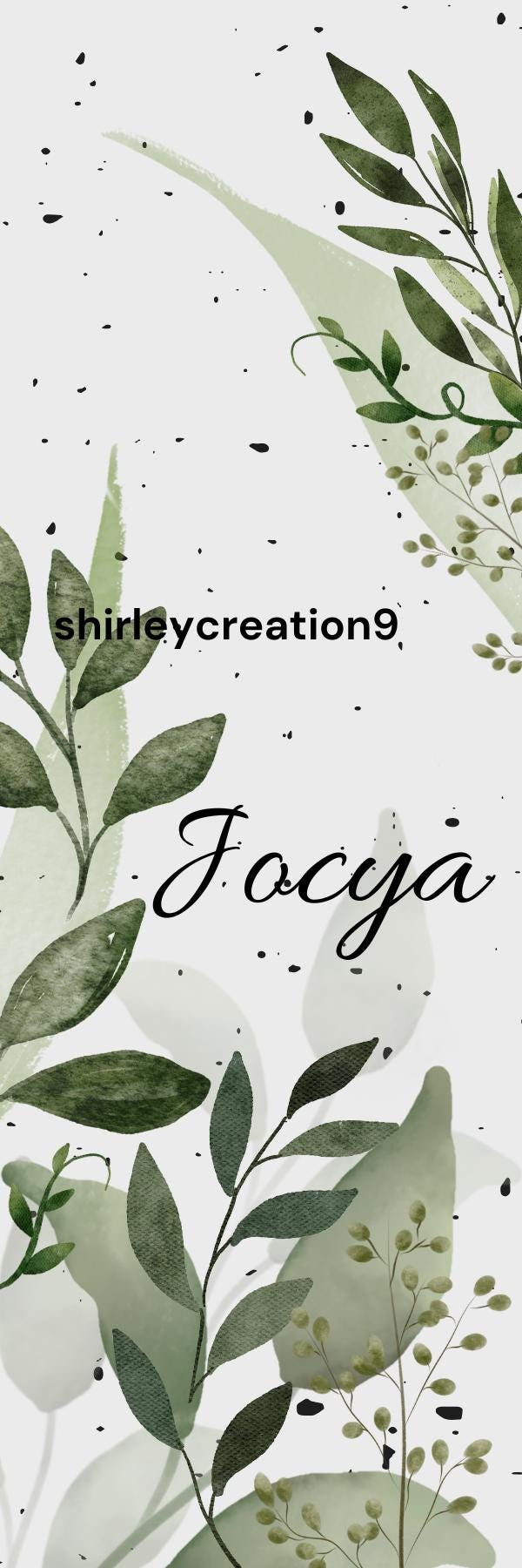 Marque-page fleural, personnalisée prénom