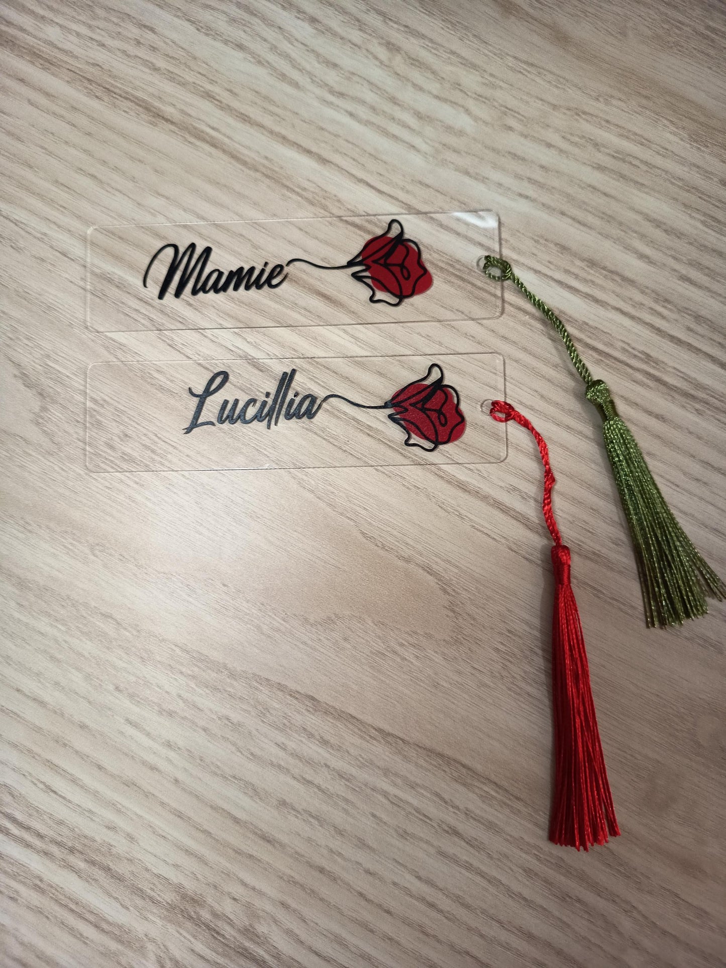 Marque-page personnalisé avec prénom.