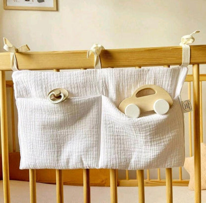 Organisateur de lit personnalisé, idéal cadeau de naissance pour bébé