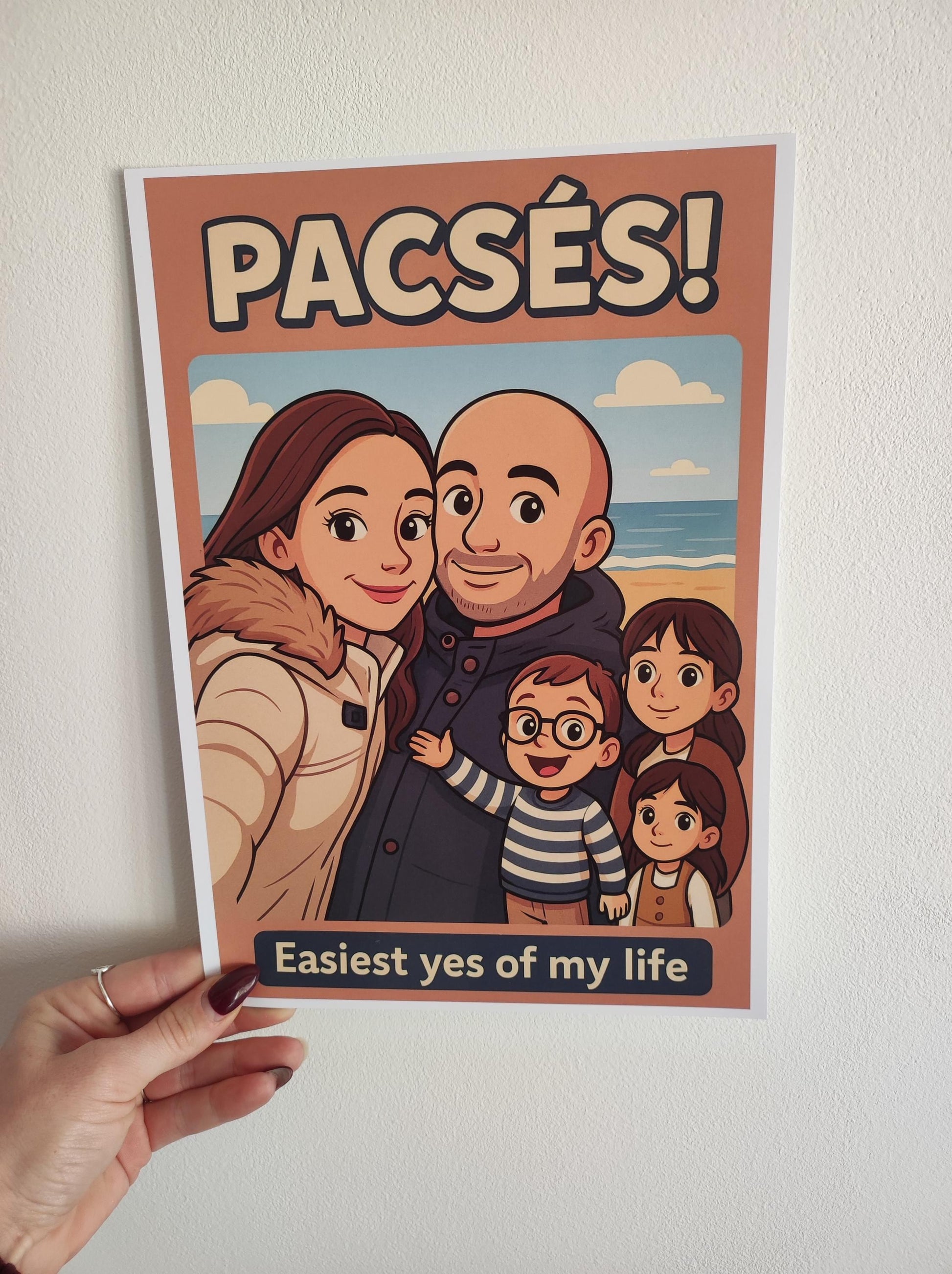 Portrait Cartoon Personnalisé à partir de Votre Photo | Affiche Numérique Style Dessin / Poupée | Idée Cadeau Unique