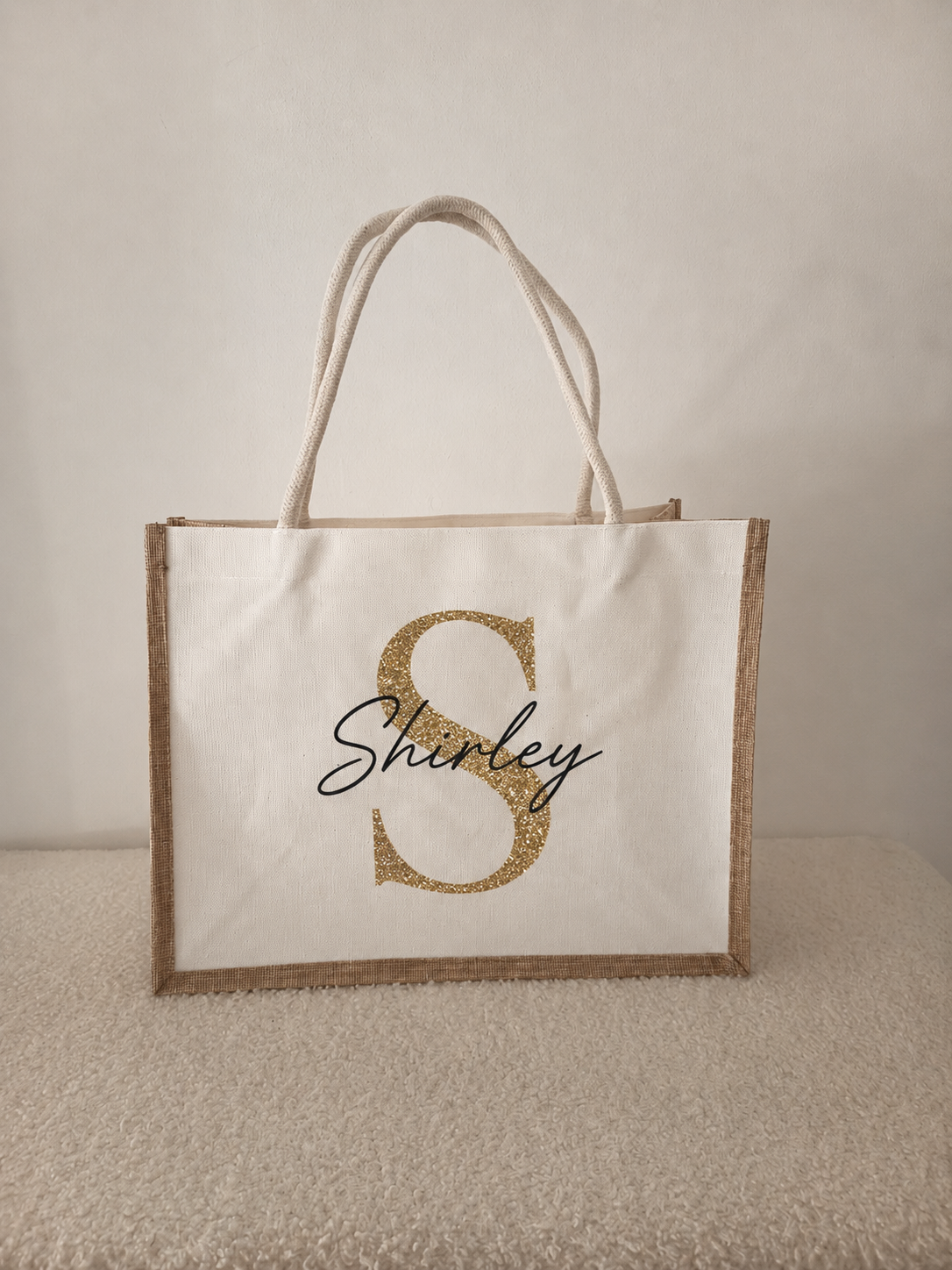 Sac en jute personnalisé, tote bag jute personnalisé une idée de cadeau