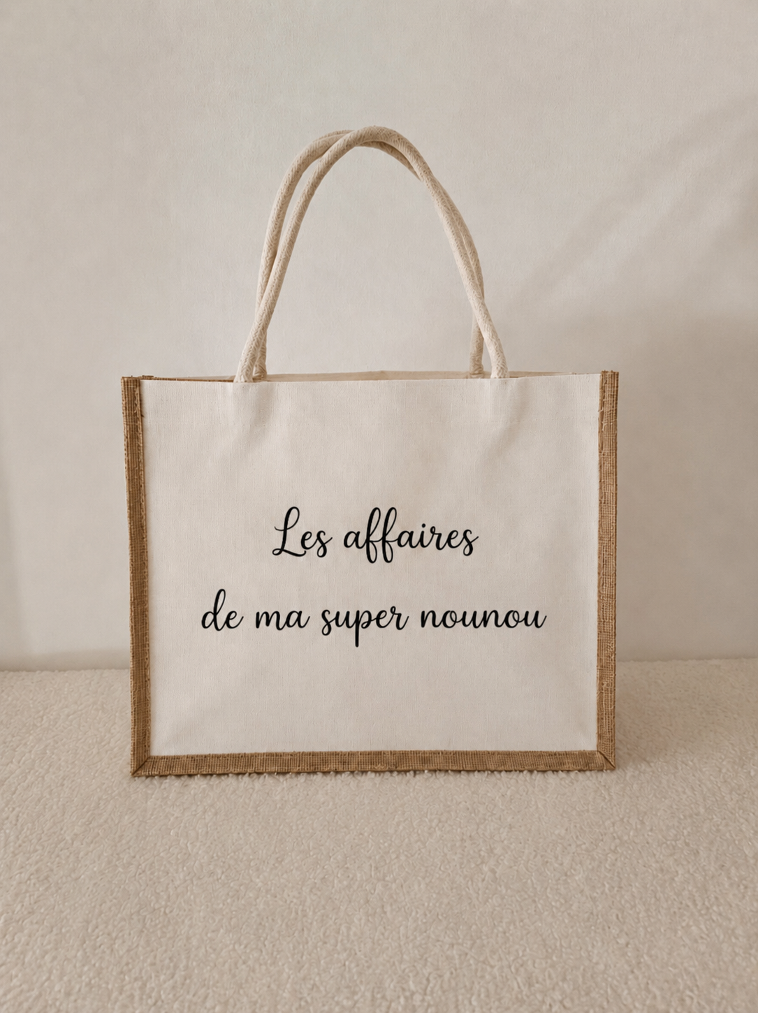 Sac en jute personnalisé, tote bag jute personnalisé une idée de cadeau