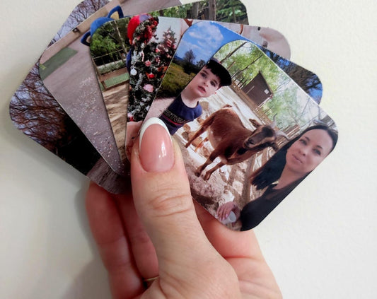 Magnets photo frigo personnalisé - aimant pour réfrigérateur - Lot de 5