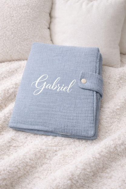 Protège carnet de santé gaze de coton