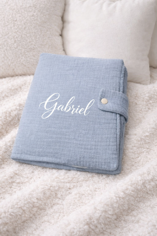 Protège carnet de santé gaze de coton