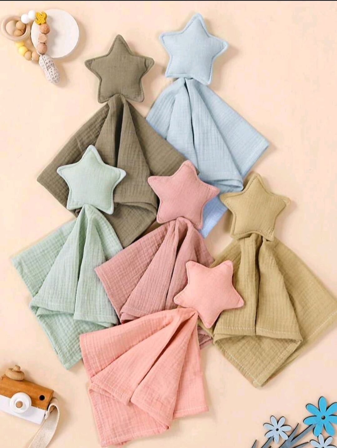 Doudou personnalisé, doudou étoile, doudou coton