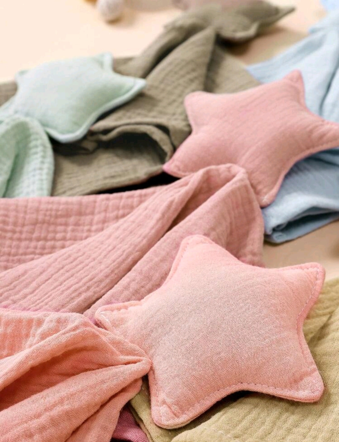 Doudou personnalisé, doudou étoile, doudou coton