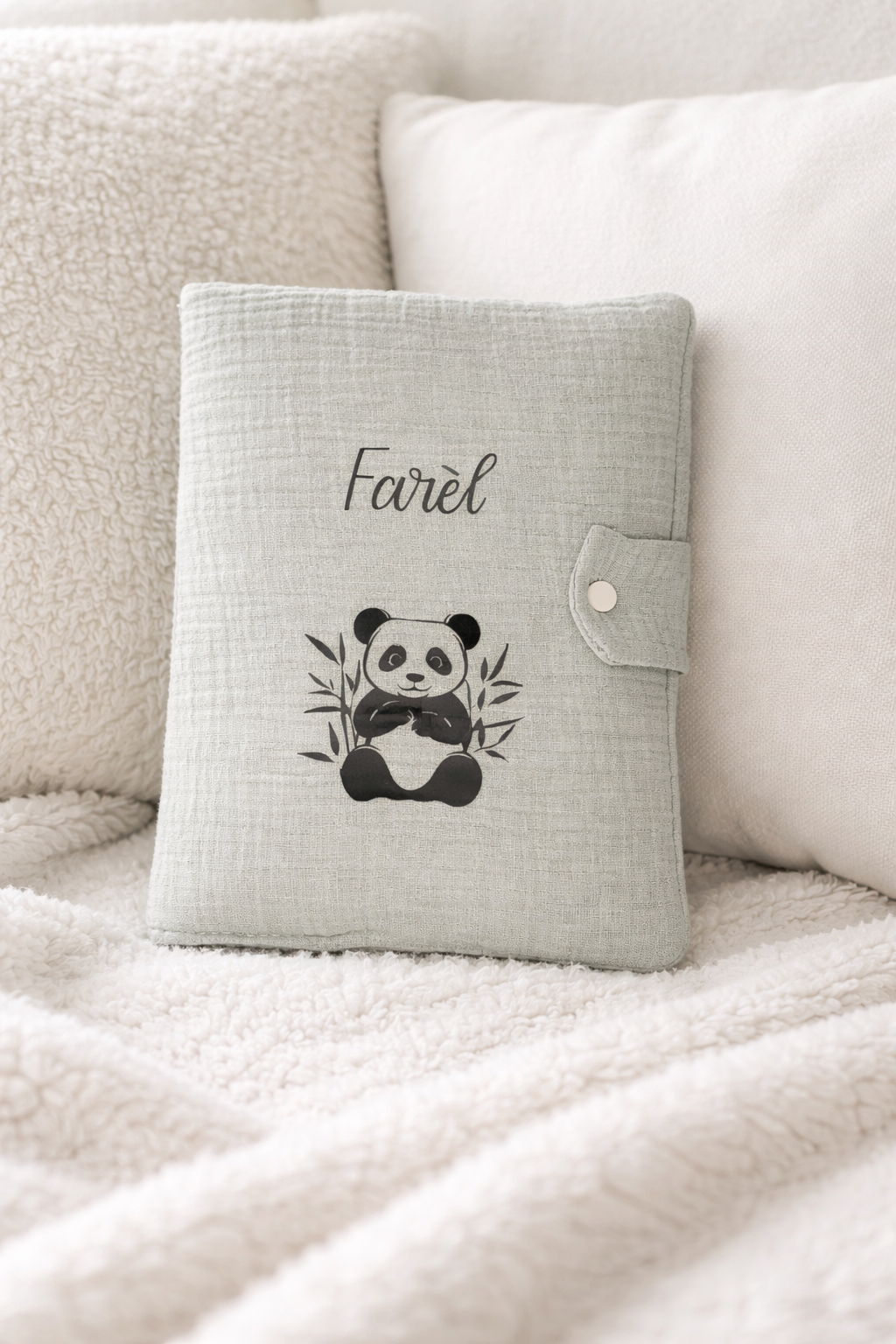 Protège carnet de santé gaze de coton